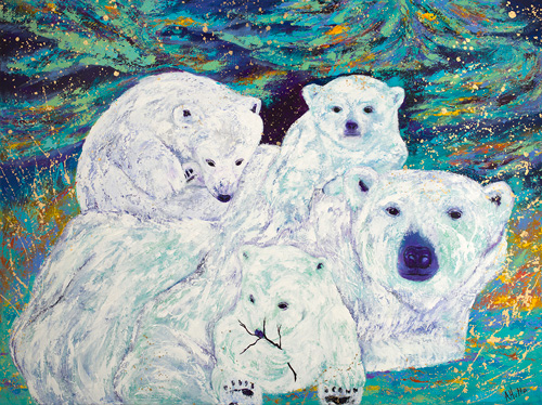 Painting by Amy Hutto titled Tell Me A Story 