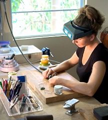 Christine in studio