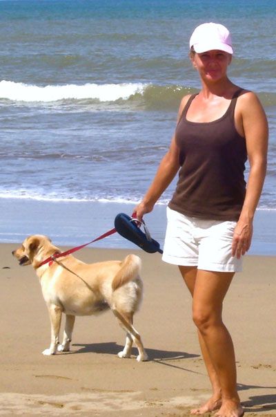 Christine and her dog Lily