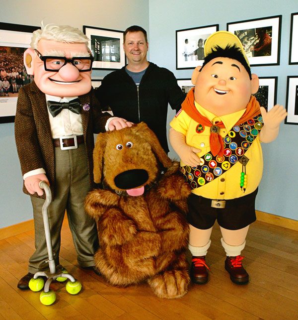 Dave Mullins with UP characters