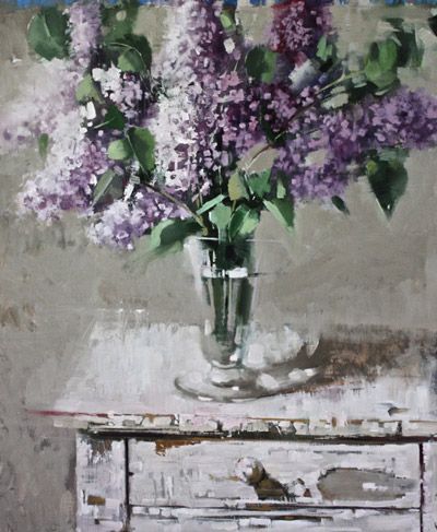 End of Summer Lilacs 24X36