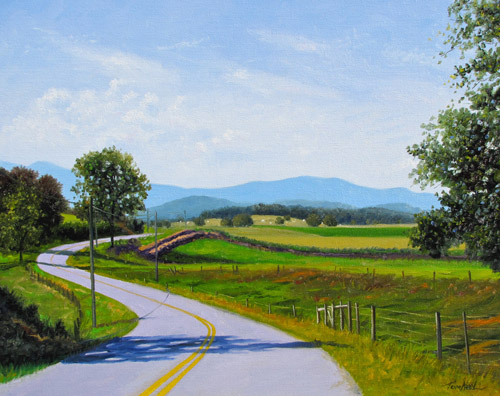 Road to a Distant View cover for Piedmont Virginian Magazine