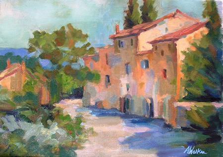 Painting from Siverque, Provence, France