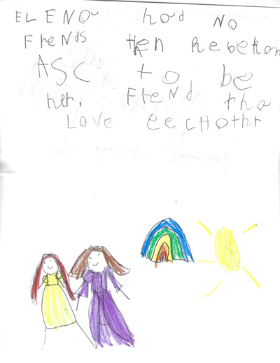 a kindergarten paper written by rebekah
