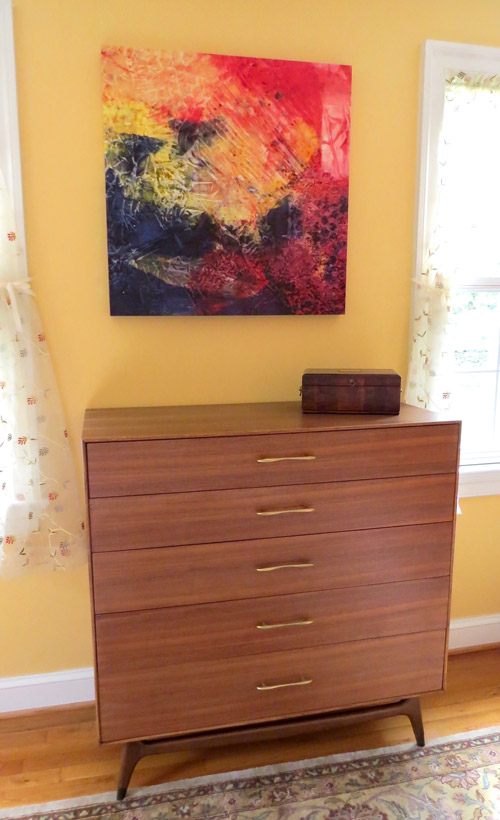 One of our new-to-us mid-century modern dressers.