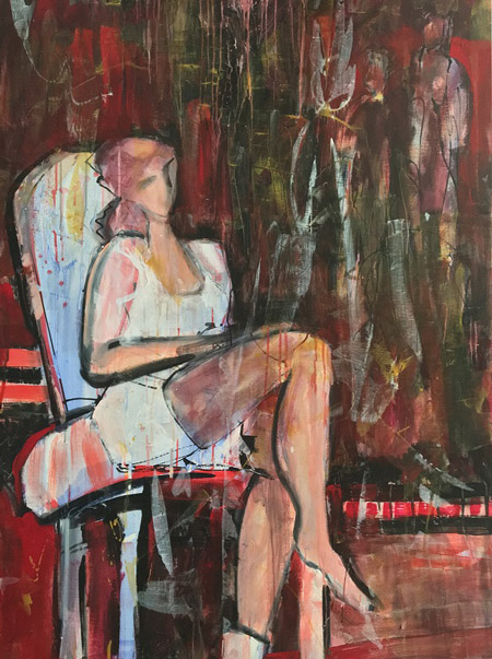 Elaine Weiner Reed This Seat Is Taken painting