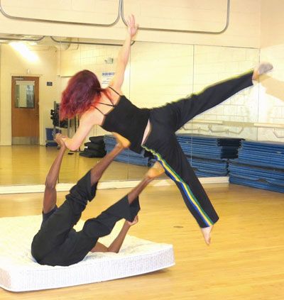 Dancers in practice